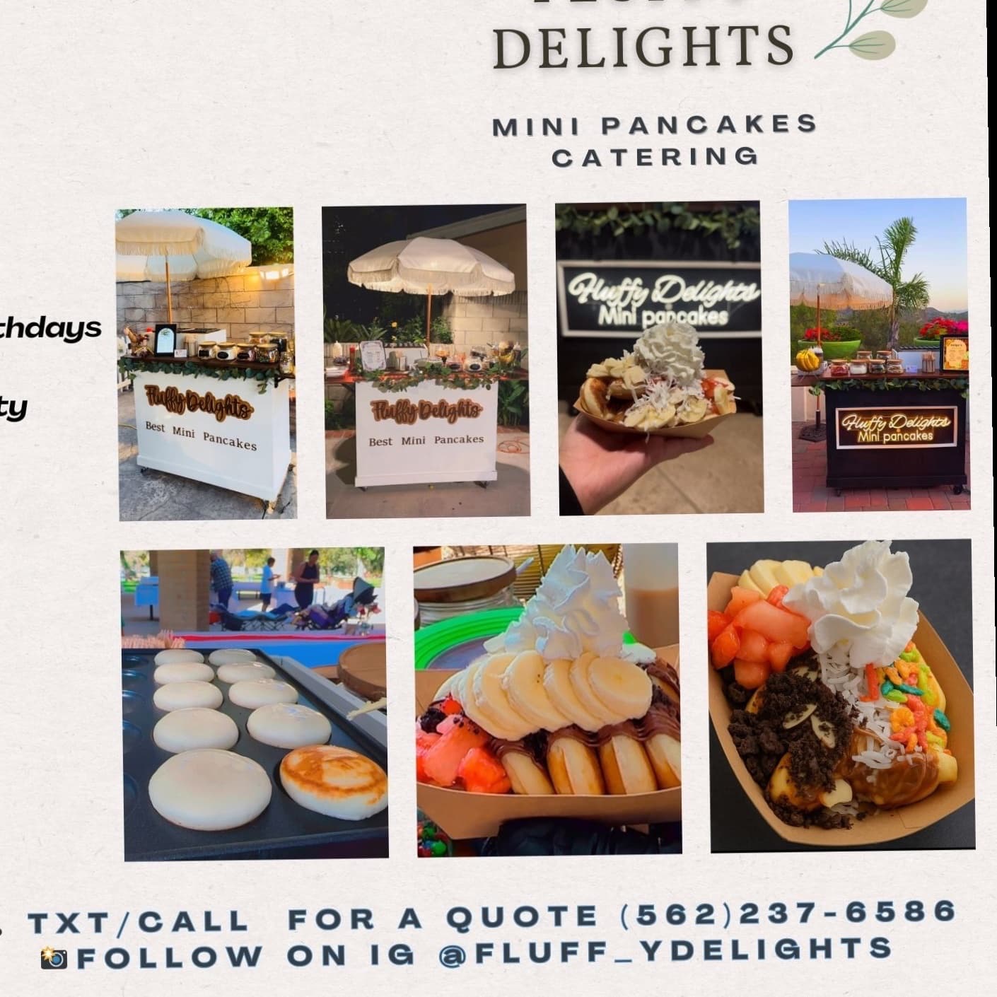 Fluffy Delights mini pancakes